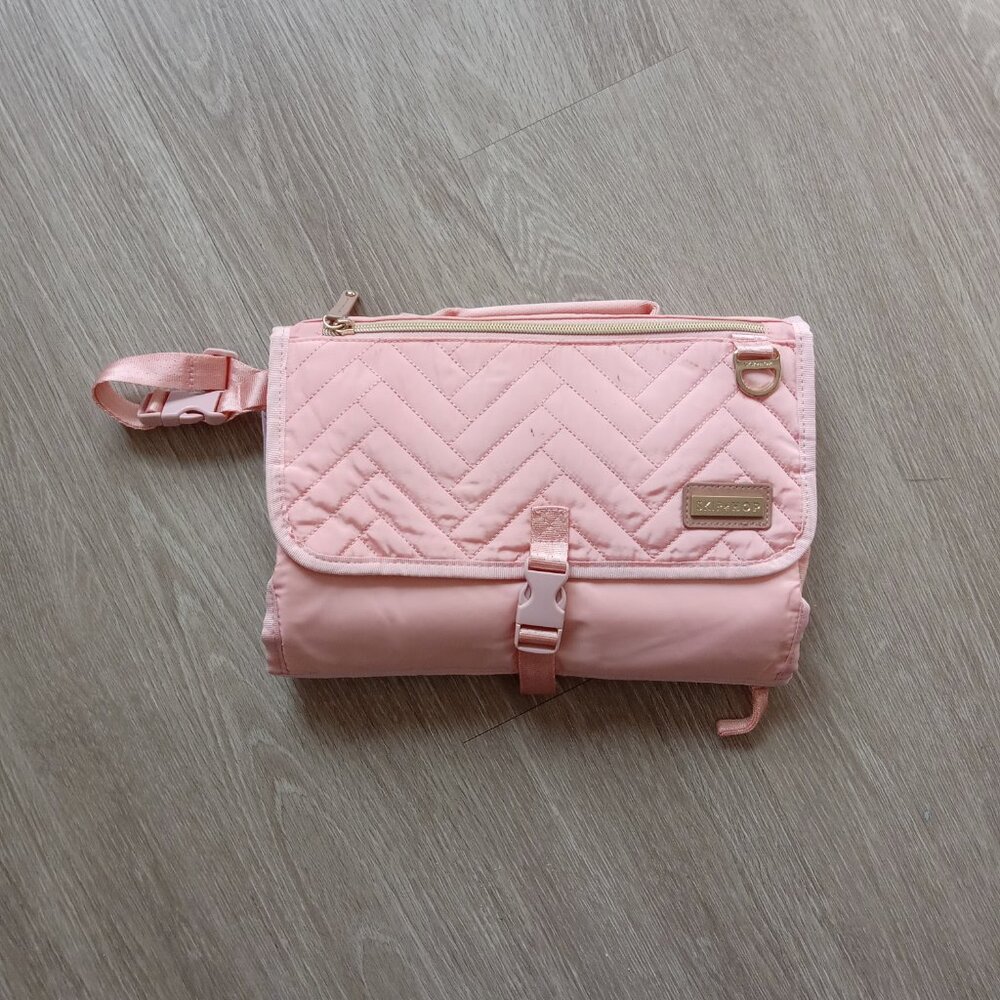PRETTIEST Baby Changing Pad I Have Ever Seen - Light Pink SkipHop